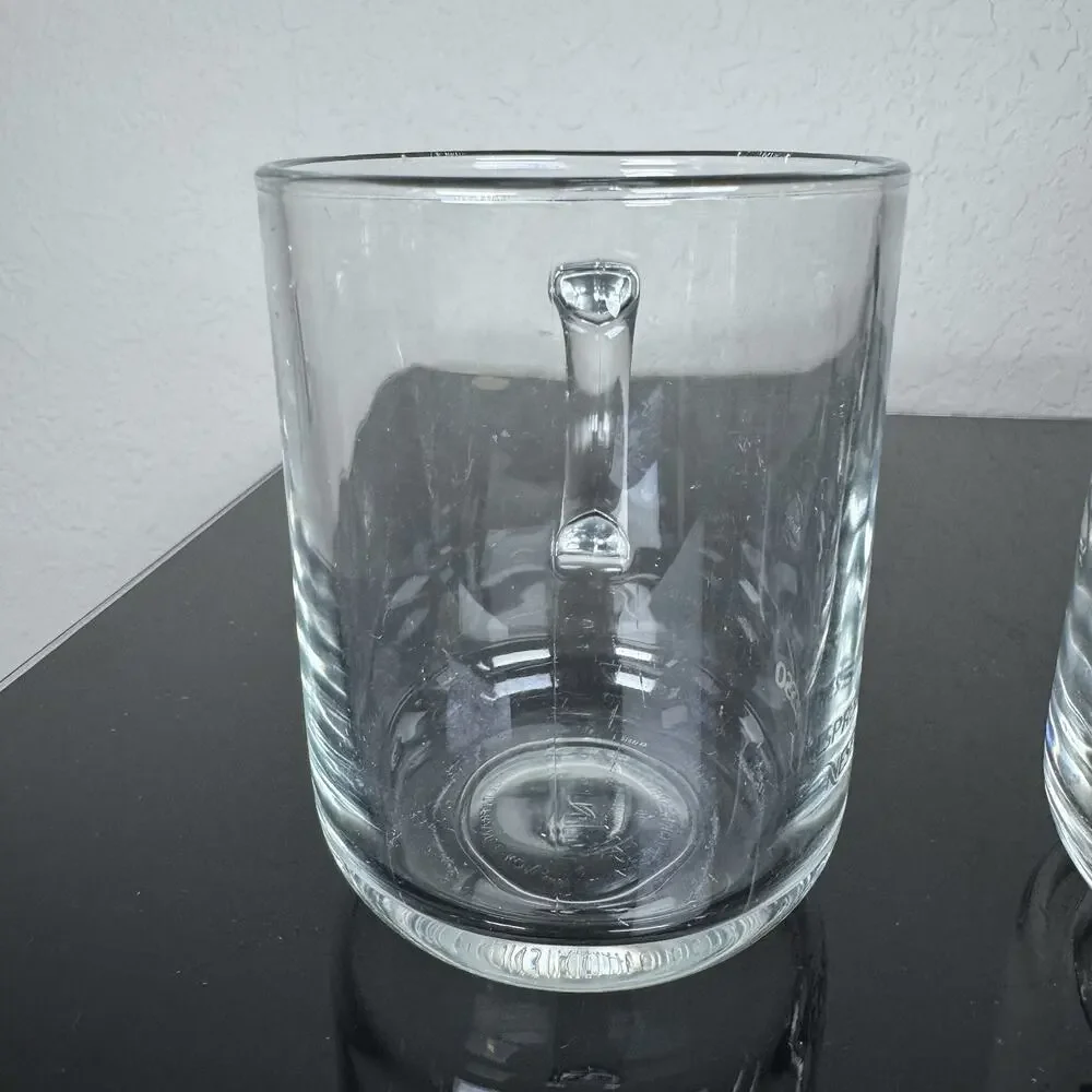 Nespresso Clear Glass Coffee Mug Set 13 fl oz Solid Color 4